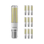 Mehrfachpackung 10x Osram Special T Slim LED B15d Klar 7W 806lm - 827  | Ersatz für 60W