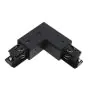 3 phase corner connector 90D V earth intern - Schwarz