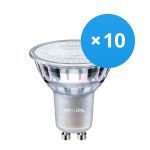 Lot 10x Philips MASTER Value LED Spot GU10 PAR16 4.8W 355lm 36D - 927 Blanc Très Chaud | Meilleur rendu des couleurs - Équivalent 50W