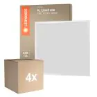 Lot 4x Ledvance Dalle LED Compact Aluminium Blanc 33W 3630lm - 865  | 60x60cm