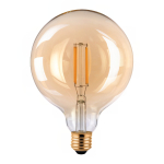 LED E27 Globe Filament Ambre 125mm 7.2W 630lm - 822 | Remplacement 60W