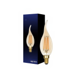 LED E14 Flamme Bougie Filament Ambre 4.1W 350lm - 822 | Dimmable - Remplacement 40W