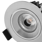 Spot LED Diamond inclinable Aluminium 6W 400lm 36D - 927 Blanc Très Chaud | Diamètre 83mm - IP44 - Meilleur rendu des couleurs - Dimmable