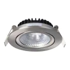 LED inclinable Spot Argent Ronde 6W 550lm 60D - 927 | 85mm - IP54 - Dimmable - Meilleur rendu de couleur